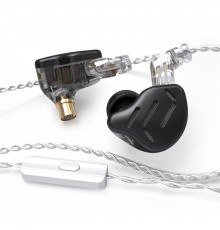 Навушники KZ ZAX з мікрофоном black