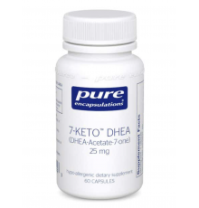 7-Кето Дегидроэпиандростерон, 7-Keto DHEA, Pure Encapsulations, для поддержки термогенеза и здорового организма, 25 мг, 60 капсул