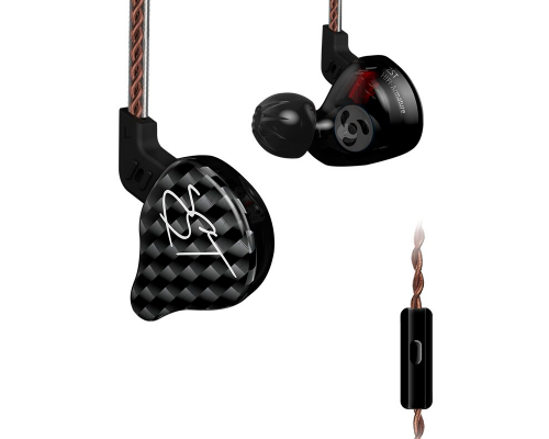 Навушники KZ ZST з мікрофоном black