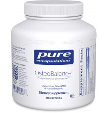 Кальцій (проти остеопорозу), OsteoBalance, Pure Encapsulations, для поліпшення абсорбції кальцію і поліпшення мінералізації здорових кісток, 210 капсула
