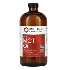 Олія MCT, Pure MCT Oil, Protocol for Life Balance, чиста, 946 мл