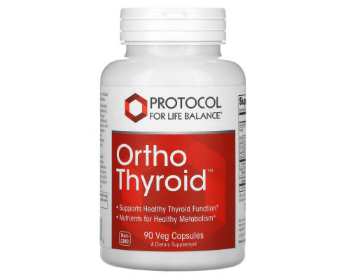 Підтримка щитовидної залози, Ortho Thyroid, Protocol for Life Balance, 90 капсул