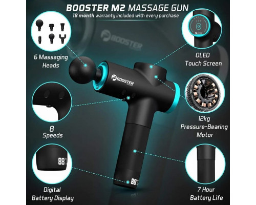 Перкусійний масажер для тіла Booster M2B (12V) – Ударний пристрій для глибокого масажу