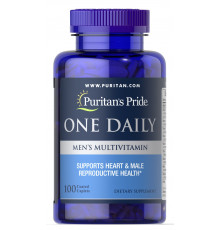 Мультивітаміни для чоловіків, Men's Multivitamin, Puritan's Pride, 1 на день, 100 каплет