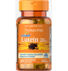 Лютеїн для зору з зеаксантином, Lutein with Zeaxanthin, Puritan's Pride, 20 мг, 30 капсул