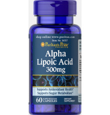 Альфа-ліпоєва кислота, Alpha Lipoic Acid, Puritan's Pride, 300 мг, 60 капсул