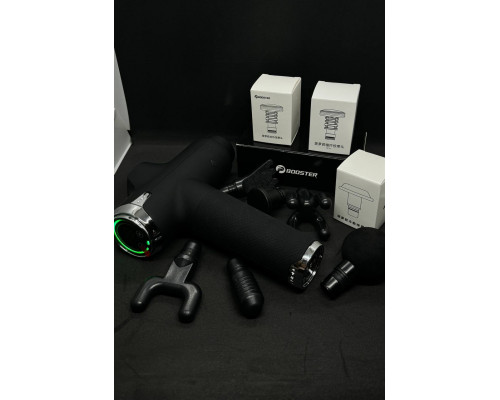 Професійний ударний перкусійний масажер Booster Fusion Black Pro чорний. Масажер для тіла.