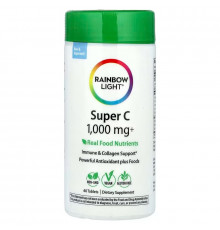 Витамин С, Super Vitamin C, Rainbow Light, 1000 мг, 60 таблеток