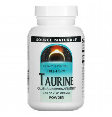 Таурин, Taurine Powder, Source Naturals, порошок, 100 грам