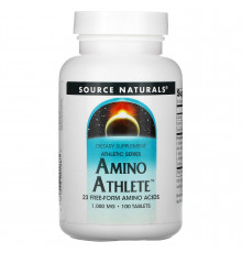 Амино спортсмен, Amino Athlete, Source Naturals, 1000 мг, 100 таблеток