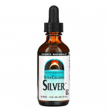 Колоїдне срібло ультра, Colloidal Silver, Source Naturals, 10 PPM, 59.14 мл.