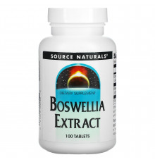 Босвелия (Boswellia), Source Naturals, экстракт, 100 таблеток