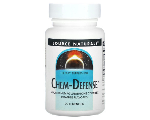 Молібден, Chem-Defense, Source Naturals, смак апельсина, 90 льодяників