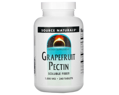 Грейпфрутовий пектин, Grapefruit Pectin, Source Naturals, 240 таблеток