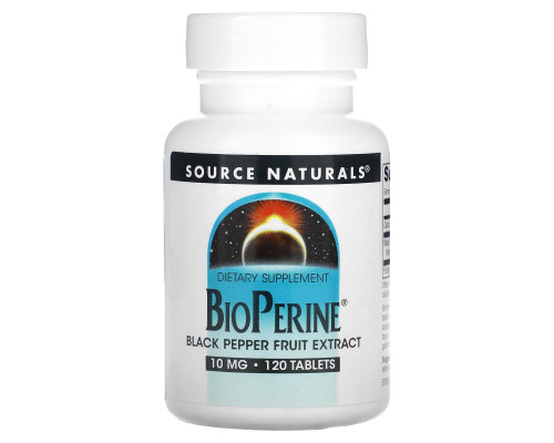 Біоперін (Bioperine), Source Naturals, 10 мг, 120 таблеток