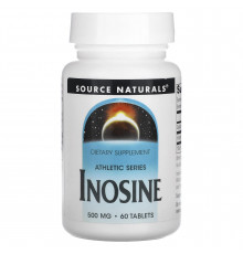 Інозин, Inosine, Source Naturals, 500 мг, 60 таблеток