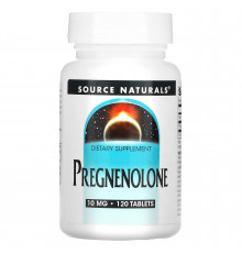 Прегненолон, Pregnenolone, Source Naturals, 10 мг, 120 таблеток