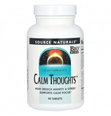 Підтримка нервової системи, Calm Thoughts, Source Naturals, 90 табл.