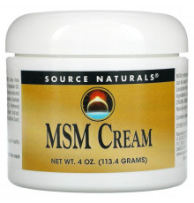 Крем з ліпосомами МСМ, MSM Cream, Source Naturals, 113,4 г