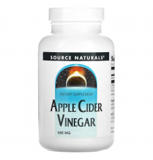 Яблучний оцет, Apple Cider Vinegar, Source Naturals, 500 мг, 90 таблеток