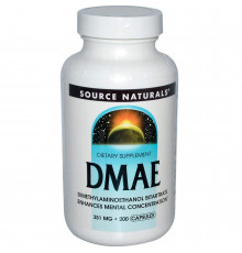 DMAE (Диметиламиноэтанол), Source Naturals, 351 мг, 200 капсул