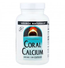 Кораловий кальцій, Coral Calcium, Source Naturals, 120 капсул (600 мг на капсулу)
