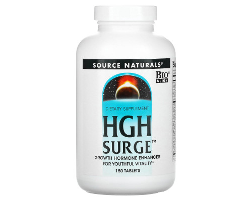 Гормон росту, HGH Surge, Source Naturals, 150 таблеток