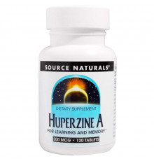 Вітаміни для мозку, Huperzine A, Source Naturals, 200 мкг, 120 таблеток