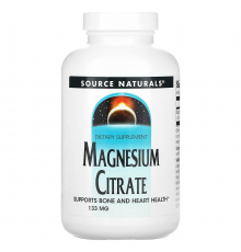 Магній цитрат, Magnesium Citrate, Source Naturals, 133 мг, 90 капсул