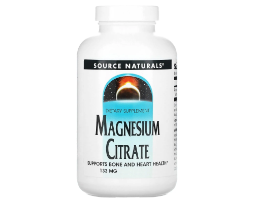 Магній цитрат, Magnesium Citrate, Source Naturals, 133 мг, 90 капсул