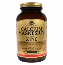 Кальцій магній цинк (Calcium Magnesium Zinc), Solgar, 250 таблеток