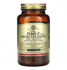 Вітамін С естер плюс, Ester-C Plus Vitamin C, Solgar, 500 мг, 90 капсул