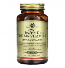 Вітамін С естер плюс, Ester-C Plus Vitamin C, Solgar, 1000 мг, 100 капсул