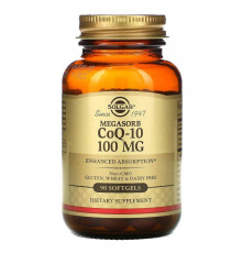 Коензим Q-10, Megasorb CoQ-10, Solgar, 100 мг, 90 гелевих капсул