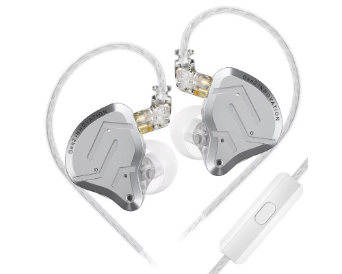 Навушники KZ ZSN Pro 2 з мікрофоном gray