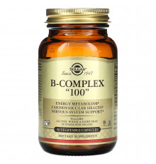 Вітаміни В-100, комплекс, B-Complex "100", Solgar, 50 вегетаріанських капсул