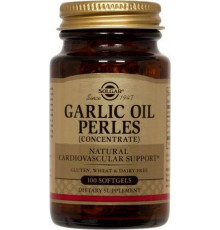Часникова олія, Garlic Oil Perles, Solgar, концентрат, 100 капсул
