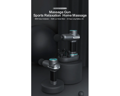 Компактний перкусійний масажер Booster Lightsaber Mini з зарядною станцією