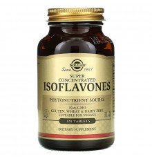 Соєві ізофлавони, Isoflavones, Solgar, суперконцентровані, 120 таблеток