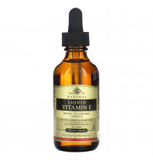 Витамин Е натуральный, Liquid Vitamin E, Solgar, 59 мл