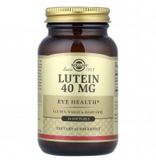 Лютеїн, Lutein, Solgar, 40 мг, 30 гелевих капсул