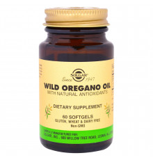 Олія орегано дикого, Wild Oregano Oil, Solgar, 175 мг, 60 м'яких капсул