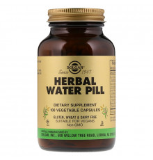 Сечогінний засіб, Herbal Water Pill, Solgar, 100 капсул