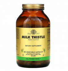 Розторопша, Milk Thistle, Solgar, 250 вегетаріанських капсул (450 мг на капсулу)