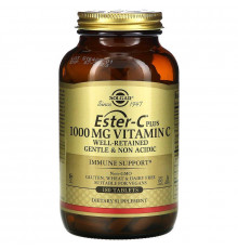 Естер-С плюс, Ester-C Plus, Solgar, вітамін C, 1000 мг, 180 таблеток