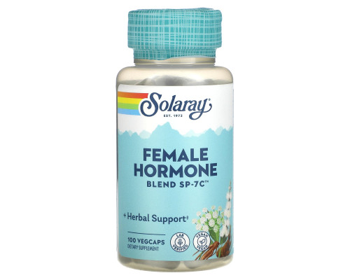 Гормональний баланс жінки, Female Hormone Blend SP-7C, Solaray, 100 капсул