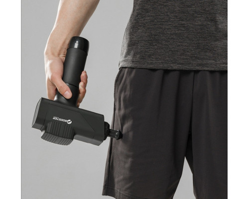 Антистресовий перкусійний масажер (пістолет) Booster M2-C з акумулятором 2500 mAh, 12V, Type-C для терапії та зняття напруги.