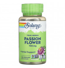 Пасифлора, Passion Flower, Solaray, 350 мг, 100 капсул
