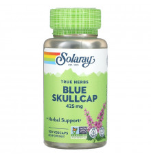 Шоломниця, екстракт, Blue Skullcap, Solaray, для веганів, 425 мг, 100 капсул