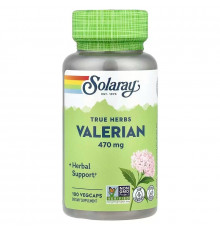 Валеріана, Valerian, Solaray, 470 мг, 100 рослинних капсул
